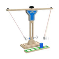 Wild Sports NFL Los Angeles Chargers Wooden Ring Swing Battle - Head-to-Head Ring Toss Hook & Ring Game for NFL Fans