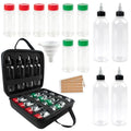 Camping Portable Spice Set with 12 Spice Containers Storage Bottle Pepper & Salt Spice Shakers, Separable Storage Bag for Outdoor Travel Camping BBQ Picnic Seasoning Kit Carrying Case
