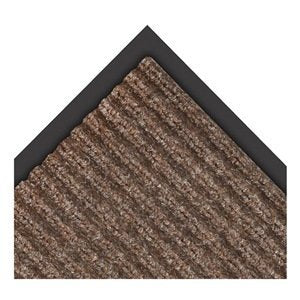 Notrax Heritage Rib™ Commercial Indoor Door Mat Office Rugs – 3' x 4' Brown Front Door Mat with Double Rib 22oz Yarn, Non-Slip Vinyl Backing – Durable Entryway Rug Made in The USA – 117S0034BR - color: Brown, size: 48"L x 36"W x 0.4"Th