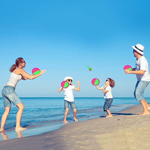 Kids Outdoor Toys - Toss and Catch Game Set, Outside Yard Camping Beach Pool Toys Games for Boys Girls 3 4 5 6 7 8 9 10 Year Old, 4 Paddles 4 Balls (Pink+Pink) - color: Pink