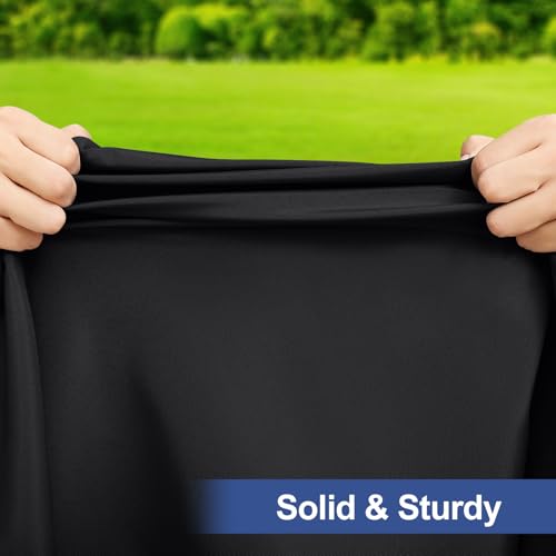 homing Square Table Cloth Cover, Waterproof Polyester Elastic Fitted Tablecloth, Washable Table Protector for Picnic, Camping, Outdoor (Black, 34" x 34") - color: Black, size: 34" x 34" (Square)