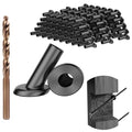 BLIKA 40 Pack 25 30 35 Degree 1/8" Black Cable Railing Angle Beveled Protector Sleeves, T316 Stainless Steel, Angle Protector Sleeves Deck Stair Cable Railing Hardware Kit for Wood Posts - size: 1/8"