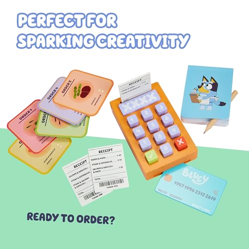 Table Top Bluey Restaurant Set, Cooking Set for Kids w/Utensils for Pretend Play and Family Fun, Restaurant Play Set - style: Tabletop Restaurant
