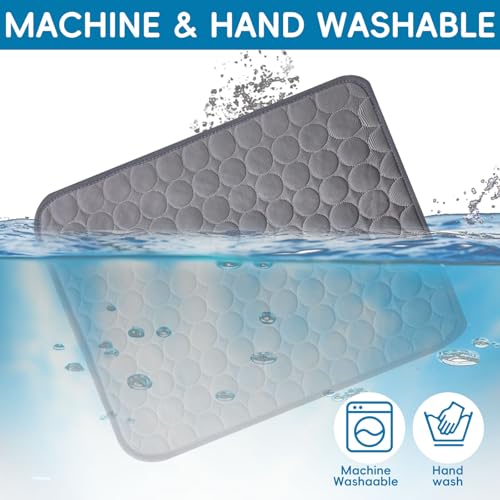 Cooling Dog Mat Extra Large, 28" x 20" Thick & Durable Washable Cooling Mat for Extra Large Dogs, Portable Extended Cooling with Waterproof Color-Changing Arc-Chill Fiber (Q-Max>0.5), Ideal for Summer