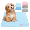 NIBESSER Personalized Dog Cooling Pad for Dog Cats Kennel Ice Silk Portable & Washable Summer Pet Self Custom Cooling Bed Blanket Crate Sleep Mat, Light Blue - color: Light Blue