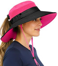 GearTOP Safari Hat for Men Sun Hats for Women UV Protection UPF 50+ Fishing, Gardening, Hiking Hat (22-23 1/2") - color: Pink Standard