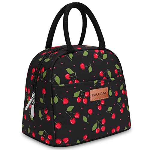BALORAY Lunch Bag for Women Men Insulated Lunch Box for Adult Reusable Lunch Tote Bag for Work, Picnic or Travel (Cherry, M) - color: Cherry, size: M