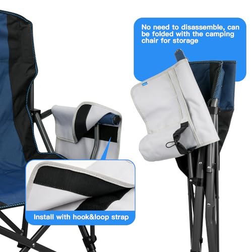 Xxerciz Beach Chair Cup Holder, Camping Chair Armrest Drink Organizer with Easily Attached Hook and Loop Strap, Universal Chair Accessory for Water Bottle, Sunglasses, Phone, Tablet, etc. (Gray) - color: Gray