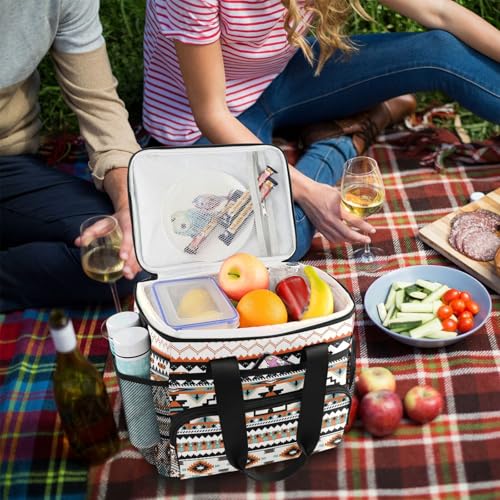 Cooler Bag Insulated Picnic Bag Large Lunch Box Reusable Tote Bag Soft Sided Portable Beach Cooler Grocery Camping - color: D488