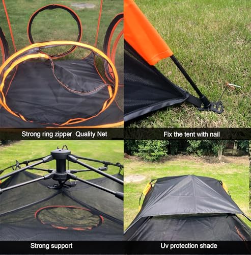 4 in 1 Pet Cat and Dog Tunnel Tent Foldable Pet Tent Outdoor Pop Up Pet Playpen Cage Fences House (Styles 4) - style: Styles 4