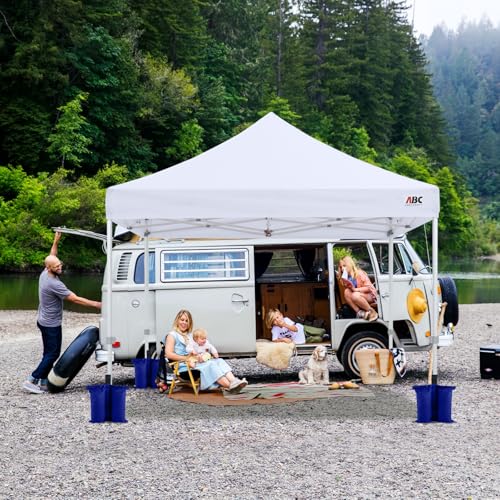 ABCCANOPY Canopy Weights 150 LBS Tent Sand Bags,4-Pack Blue (Without Sand) - color: Blue, size: 150 Lbs