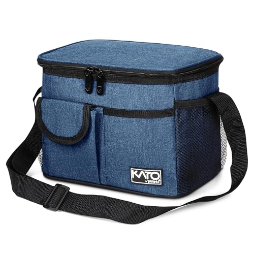 Tirrinia Insulated Lunch Bag for Women Men, Leakproof Lunch Box Containers for Adult, Work, School, Soft Lunchbox for Kids,Boys, Adult Cooler Bag for Picnic Hiking Beach,Dark Blue - color: Dark Blue, size: Medium -8L