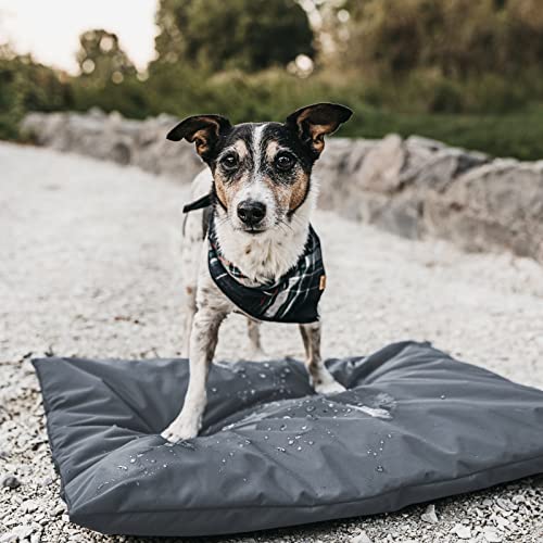Waterproof Dog Bed Cover, 44" L x 32" W x 4" H, 600D Oxford Fabric, Removable and Washable with Hidden Zippers, Replacement Cover Only Without Stuffings - color: Grey, size: L(44" L × 32" W × 4" H)