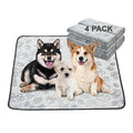 Qeils Reusable Puppy Pads, 34"x 36" 4 Pack Washable Pee Pads for Dogs, Waterproof Non Slip Wee Wee pad, Absorbent and Leakproof Training Mats for Potty, Crate, Playpen, Bed, Sofa - size: 34x36(pack of 4)