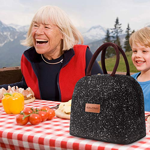 BALORAY Lunch Bag for Women Men Insulated Lunch Box for Adult Reusable Lunch Tote Bag for Work, Picnic or Travel (Black Starry) - color: Black Starry, size: M