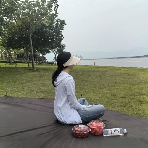 13.5x13.5 ft Tent Footprint Waterproof Camping Tarp Ultralight Mat Under Tent Moisture-Proof Ground Sheet Mat(Brown) - color: Octagon Brown, size: 160x160in