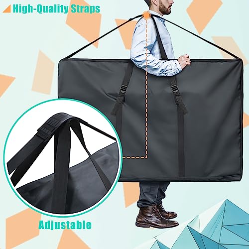 Kovshuiwe Large Outside Chair Storage Bag, 600D Chair Carry Bag for Zero Gravity Chair Cover, Heavy Duty Folding Lounge Chair Carrying Case, Extra Large Moving Bags with Zippers