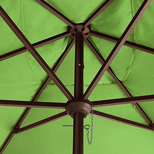 EliteShade USA 10-Year-Non-Fading 6.5x10Ft Rectangular Market Patio Umbrella, UPF 50+ UV Protection Performance Sun Umbrella, Heavy Duty Commercial Grade Outdoor Table Umbrella with Crank, Windproof Vented Top for Garden, Pool, Deck and Outdoor Playsets,