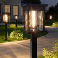XMCOSY+ Solar Pathway Lights Outdoor, Adjustable Warm & Cool White, 50 Lumens Bright Garden Lights, 6 Pack IP65 Waterproof Landscape Lighting, Outside Lights for Front Yard Lawn Walkway Driveway Patio - size: 6 Pack