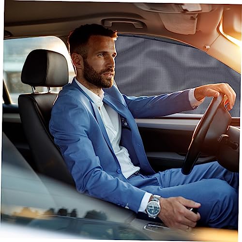 MAGICLULU 2Pcs Portable Magnetic Sun Shades Breathable Gauze Window Curtains for Cars Easy Installation Lightweight Privacy Protection for Sunny Days