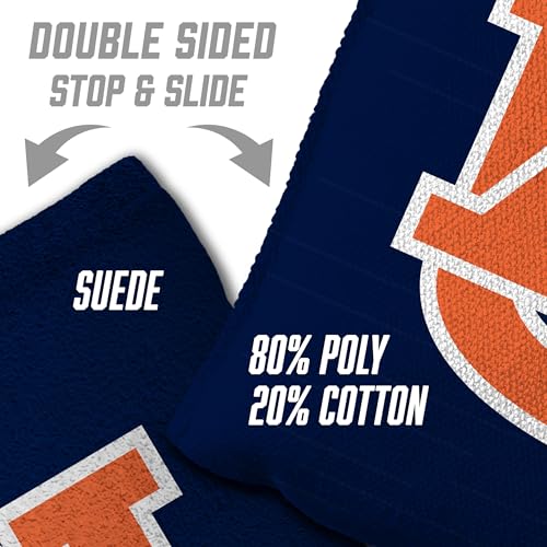 YouTheFan Officially-Licensed NCAA Set of 8 Cornhole Bags - All Weather Dual Sided Slide & Stop - Regulation Size with Carry case - color: Auburn Tigers