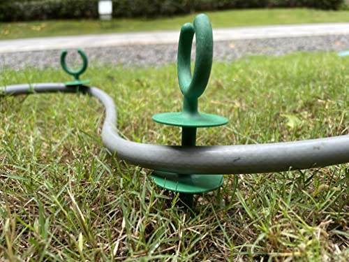 10 Pcs Green Garden Hose Guide holiday lights Holder High High Toughness plastic Nails Tools For Irrigation And Sprinkler Protect Your Plants