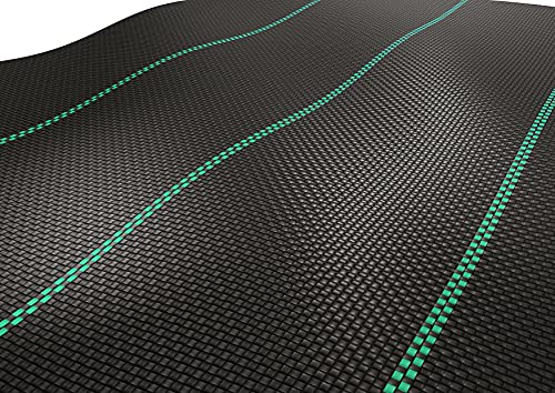GardenMate 2m x 5m sheet woven weed control fabric - UV stabilised 100gsm landscape ground cover membrane - size: 2m x 5m = 10m²