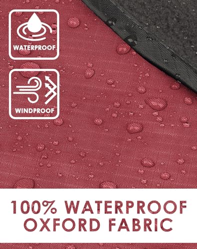 DUKUSEEK Camping Blankets for Cold Weather, Waterproof Blankets for Adult, Large (79x56), Portable, Wearable, Warm for Outdoor Camping, Picnic, Stadium, Sports, Beach, Concerts, Car, Dogs, Travel… - color: Wine Red