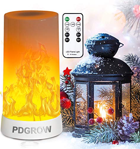 LED Flame Lights with Remote Timer, Flame Lamp 4 Modes USB Rechargeable Fire Lights Indoor Campfire Outdoor Decorative Lantern Hanging Lamps Fireplace Romantic Light for Home Party Camping Bar - size: Remote Control - 1PCS