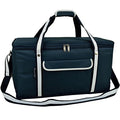 Picnic at Ascot 64 Can Capacity Heavy Duty Collapsible Leakproof Cooler- Designed & Quality Approved in The USA - color: Navy