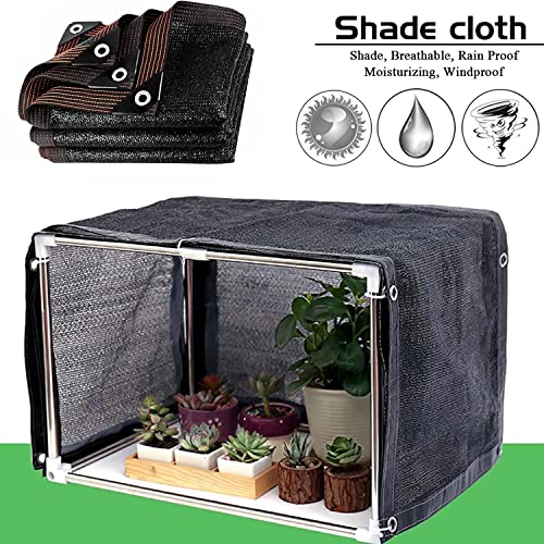 Shade Cloth - Garden Shade Mesh Netting with Grommets Outdoor Sun Shade Cover for Pergola Patio Plants Greenhouse Chicken Coop Black 90% Shading Rate - size: 10x26ft