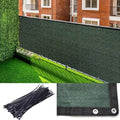 GL Garden Privacy Net Protective Screen, 5' x 400' Decorative Fences Heavy Duty 170 GSM Commercial Mesh Shade Cover with Brass Grommets, Perfect for Outdoor Back Yard, Dark Green, Customizable - size: 5 x 400 Feet