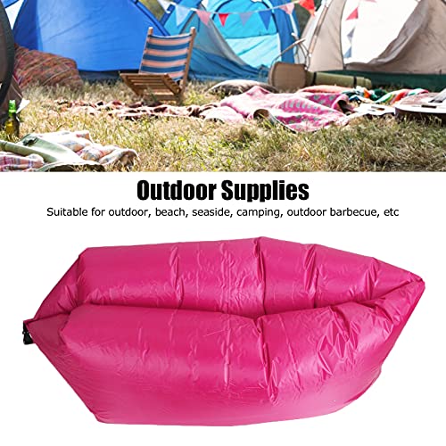Inflatable Lounger Air Sofa Chair, Inflatable Couch Portable Beach Chair Inflatable Camping Couch Inflatable Sleeping Pad with a Storage Bag for Outdoor Camping Beach Party