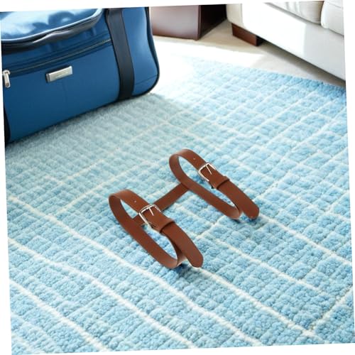 UPKOCH H Shape Heavy-duty Blanket Carry Strap for Picnic Camping Pu Rug Holder Portable Handle Outdoor Mat Carrier for