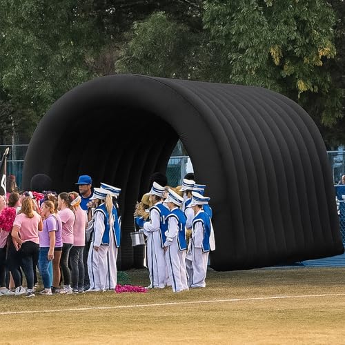 23x10x10FT Quick Setup Inflatable Tunnel Arch - for Sports Games, Trade Shows & Promotions (Blower Included) - color: Black, size: 16.5FT