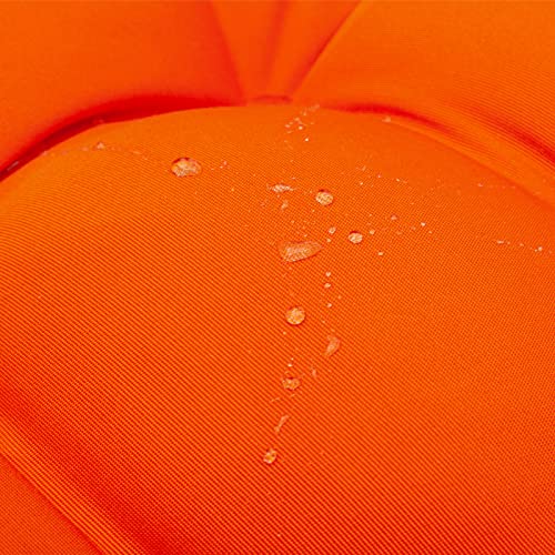 QILLOWAY Outdoor High Back Chair Cushion for Adirondack, All Weather Rocking Chair Cushions Thick Padded Replacement for Patio Furniture,Orange - color: Orange