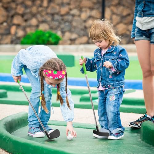 Kids Golf Clubs Set, Retractable Toy Golf Clubs for Toddlers,3 Clubs with Practice Balls, Putting Cups and Flag Poles,Mini Golf Set for Children Age 2 3 4 5 Years Old-Right Hand