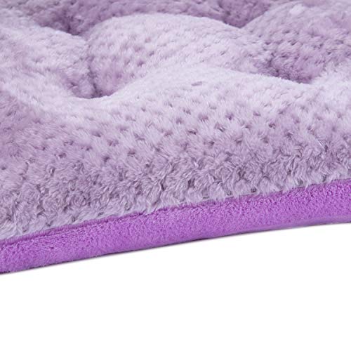 WONDER MIRACLE 4 Pack Seat Cushion/Chair Cushion Pads for Dining Chairs, Office Chair, Car, Floor, Outdoor, Patio，Machine Wash & Dryer Friendly (F&F 16"×16", Lavender) - color: Lavender, style: F&F 16"×16"