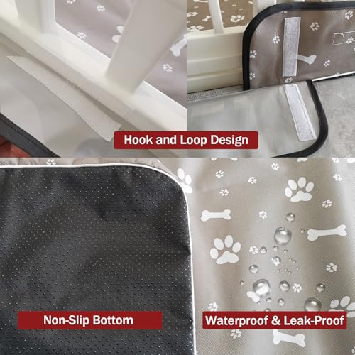Dog Playpen Bottom Pad Fits for 35 Inch 4 Panels Exercise Pet Playpen, Dog Crate Pad Puppy Playpen Pad Leakproof Non-Slip(Playpen Not Included) Gray - color: 36 inch 4 panel bottom gray