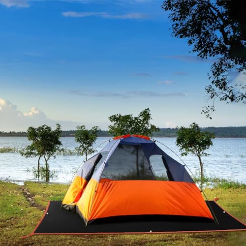 Frelaxy Tent Footprint, Waterproof Camping Tarp, Durable Tent Floor to Elevate Your Camping, Hiking, Backpacking, Hammock, Beach Experience - color: Black, size: 1 Person—33'' x 80''