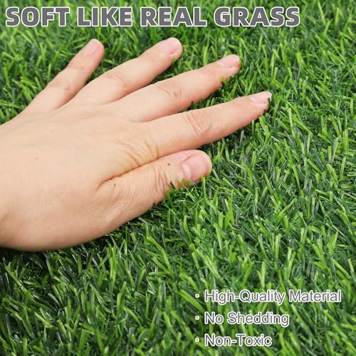 KOOLTAIL Dog Grass Pad with Washable Pee Pads for Puppy Potty Tray,32"*38" Soft Artificial Turf Multipurpose Reusable Grass Patch Pads for Dogs Litter Box, Leakproof for Doggie Training Indoor Outdoor - size: 32" x 38" (1 Pack)