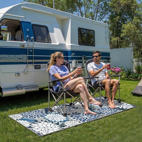 2x6 Washable Runner Rug for Hallway Tropical Botanical Modern Floral Chenille Kitchen Rugs Low Pile Non Slip Carpet for Patio, Bedroom, Laundry, Blue - color: Blue White, size: 2' x 6' (Rectangular)