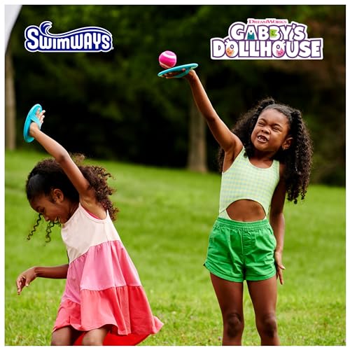 Swimways Gabby's Dollhouse Catch Game, Swimming Pool Accessories & Kids Outdoor Toys, Gabby's Dollhouse Party Supplies & Yard Games for Kids Aged 4 & Up - color: Gabby's Dollhouse
