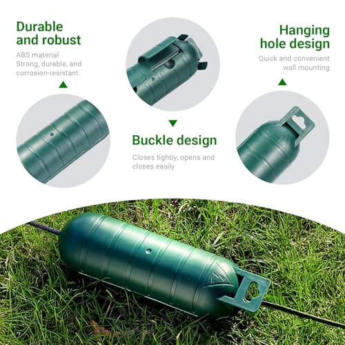 Outdoor Extension Cord Cover, 3 Pack Cord Connector Protector Waterproof Electrical Safety Box for Outside Plug Socket Christmas Holiday Decoration Light