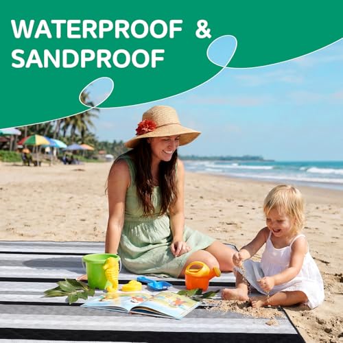 Waterproof Beach Blanket Picnic Outdoor Camping Mat Smokeless Men Christmas Birthday Best Gift Ideas Step Dad Daughter Son Law Unique Who Have Everything Good Cool Useful Boyfriend Tech Bonus Great - color: Multi Grey