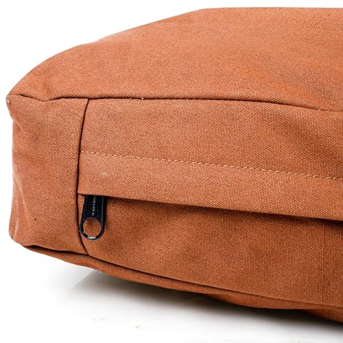 WHITEDUCK Dog Bed Cover (Brown) 36" L x 27" W x 4.3" th (L) - color: Brown - Only Cover, size: Large