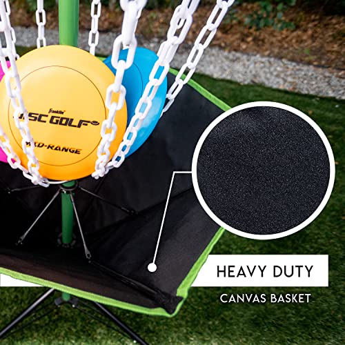 Franklin Sports Disc Golf Baskets - Portable Disc Golf Target with Chains Included - Disc Golf Basket Stand Equipment for Hole + Course Creation - style: Starter Plastic Chain