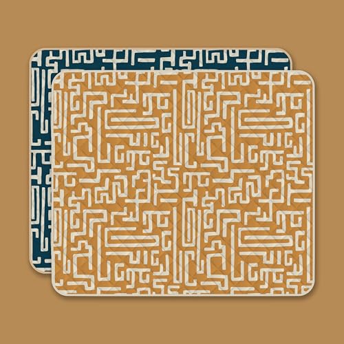 Waterproof Blanket, 60”x70” - Large Couch Cover for Dogs and Pets - Ideal for Picnics, Outdoor, Camping, Beach and More - Large, Washable Protector - color: Deep Blue and Tan