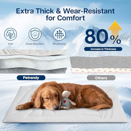 Dog Cooling Mat, 36"x23" Cooling Mat for Dogs and Cats, Arc-Chill Cold Fabric Delivers Rapid and Lasting Cool (Q-Max>0.5), Portable & Washable Pet Pad for Summer - color: Grey, size: Large