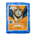 Grizzly Tarps by B-Air 14' x 30' Large Multi-Purpose Waterproof Heavy Duty Poly Tarp with Grommets Every 36", 8x8 Weave, 5 Mil Thick, for Home, Boats, Cars, Camping, Protective Cover, Blue - size: 14x30